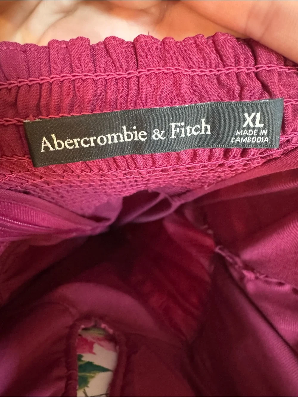 Abercrombie & Fitch Bra Free Hardware Maxi Dress Purple Floral